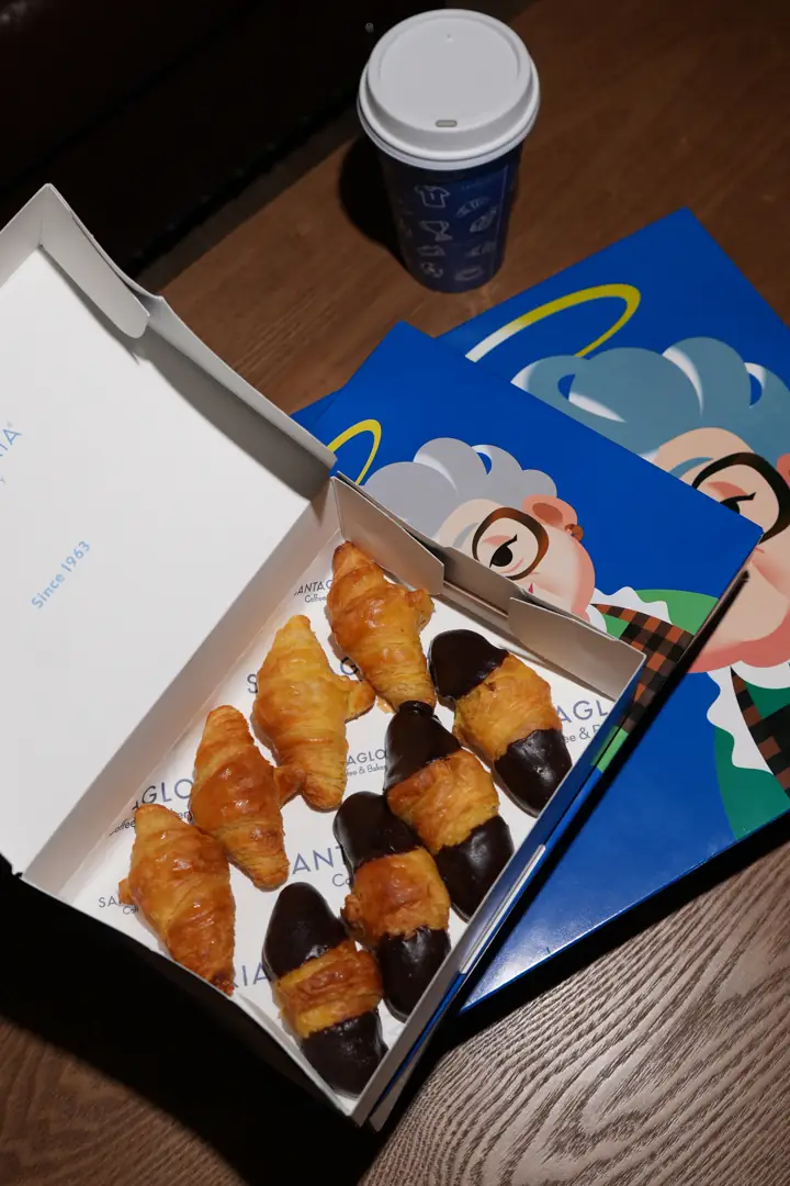 Mini croissants para llevar en Santagloria
